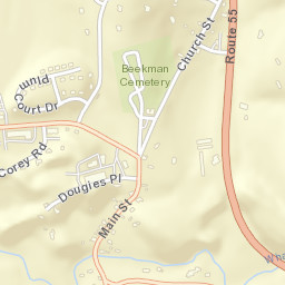 Poughquag New York Street Map