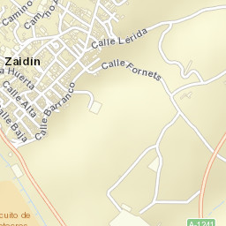 Zaidín Street Map
