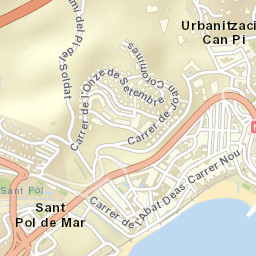 Sant Pol de Mar Street Map