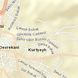 Devrekani Street Map