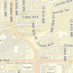 1201-1233 Northwest 100th Street Clive IA Street Map