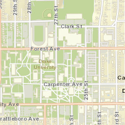 2600-2616 Forest Ave Des Moines IA Street Map