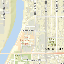 700-798 Riverview St Des Moines IA Street Map