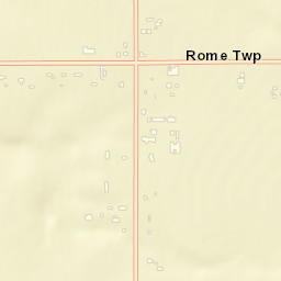 Rome Ohio Street Map