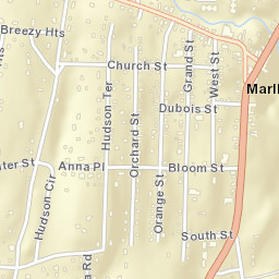 Marlboro New York Street Map