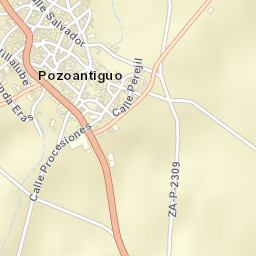 Pozoantiguo Street Map