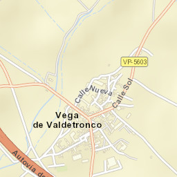 Vega de Valdetronco Street Map