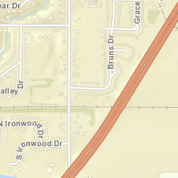 Valley Hills Ohio Street Map