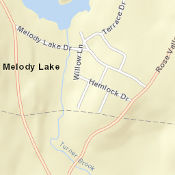 Melody Lake New York Street Map