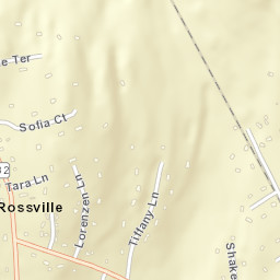 Rossville New York Street Map