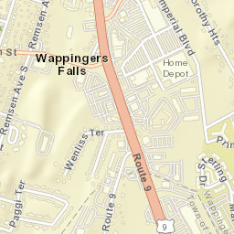 Wappingers Falls New York Street Map
