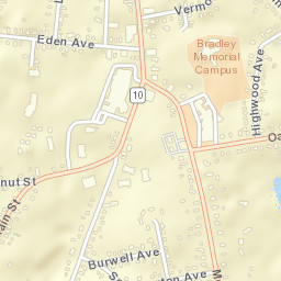 Southington Connecticut Street Map