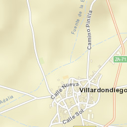 Villardondiego Street Map