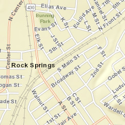 200-298 Broadway Street, Rock Springs, WY Street Map