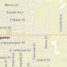 Montpelier Ohio Street Map