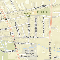 Swanton Ohio Street Map