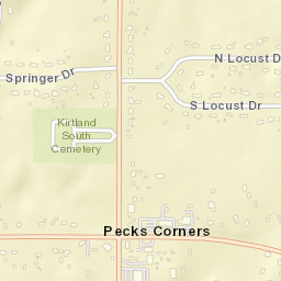 Pecks Corners Ohio Street Map