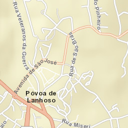 Póvoa de Lanhoso Street Map