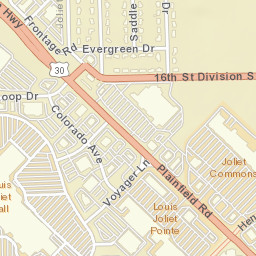 2963 Lincoln Highway, Illinois and Michigan Street Map