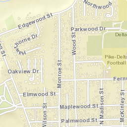 Delta Heights Ohio Street Map
