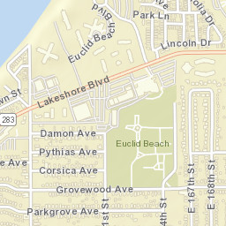 Beulah Park Ohio Street Map