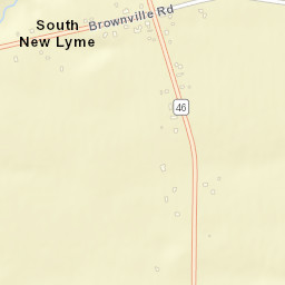 South New Lyme Ohio Street Map