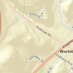 Wurtsboro New York Street Map