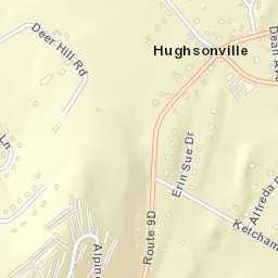 Hughsonville New York Street Map