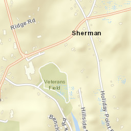 Sherman Connecticut Street Map