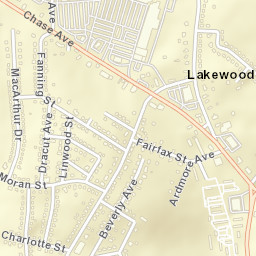 Lakewood Connecticut Street Map