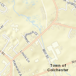 Colchester Connecticut Street Map