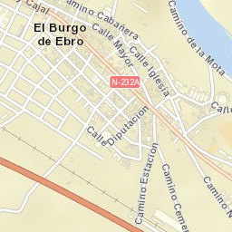 El Burgo de Ebro Street Map