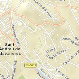 Sant Andreu de Llavaneres Street Map