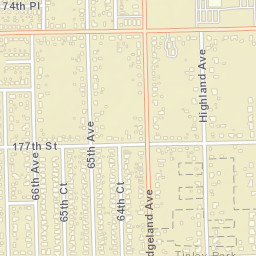 17831 Ridgeland Avenue, Tinley Park, IL Street Map