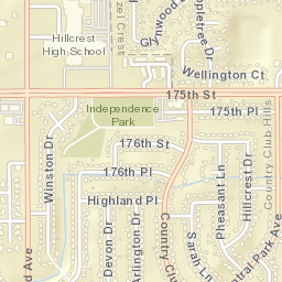 17407 Wellington Dr Hazel Crest IL Street Map