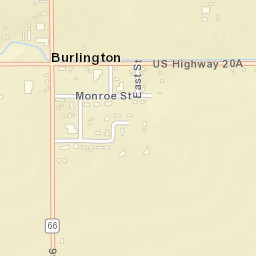 Burlington Ohio Street Map