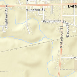 Delta Ohio Street Map