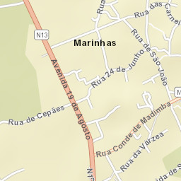 Marinhas Street Map
