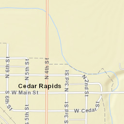 600-648 W Main St Cedar Rapids NE Street Map