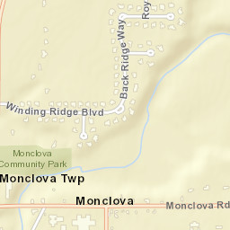 Monclova Ohio Street Map