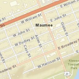 Maumee Ohio Street Map