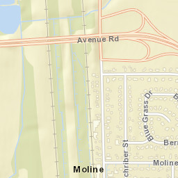 Moline Ohio Street Map