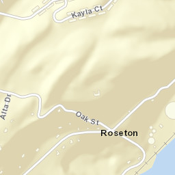 Roseton New York Street Map