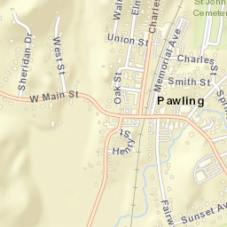 Pawling New York Street Map