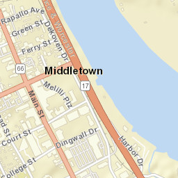 Middletown Connecticut Street Map
