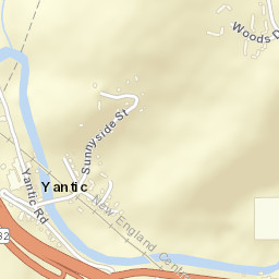 Yantic Connecticut Street Map