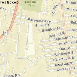 Teaticket Street Map