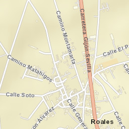 Roales Street Map