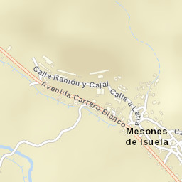 Mesones de Isuela Street Map