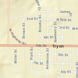 Glenn Miller Memorial Highway, Tryon, NE Street Map